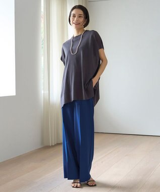 UNFILO TENNEN TOUCH ワイドパンツ ブルー