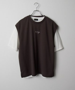 WEGO 【２点セット/LUCY】アンサンブルベスト（SS） ダークグレー