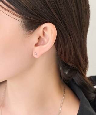 Phoebe 【金属アレルギー対応】メタルビーンズピアス　シルバー/サージカルステンレス シルバー