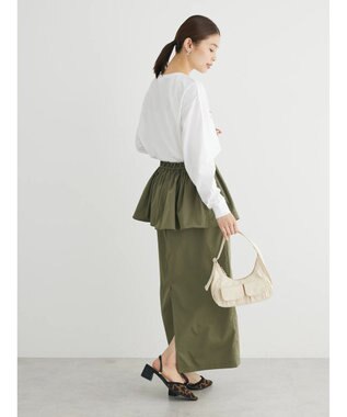 Green Parks ・ＳＵＧＡＲ　ＳＰＯＯＮ　３ｗａｙペプラムスカート Khaki