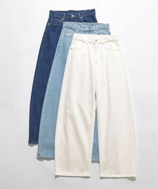 ANY SIS 【美Denimシリーズ】セミカーブワイド デニム オフ