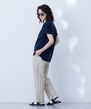 J.PRESS YORK STREET 【WOMEN】フレンチスリーブ プルオーバー ネイビー系