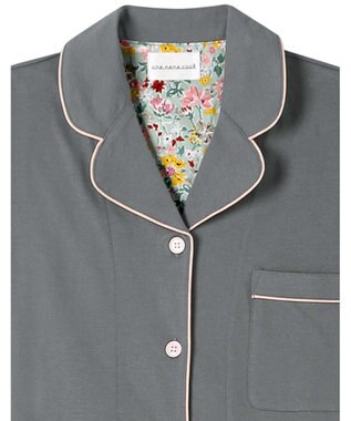 une nana cool 【綿100％】40ハイゲージ天竺半袖パジャマ MADE WITH LIBERTY FABRIC LB