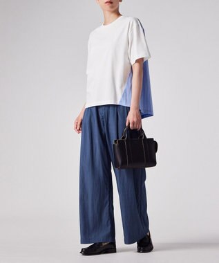 Paul Smith シャツ コンビ フレア カットソー ホワイト