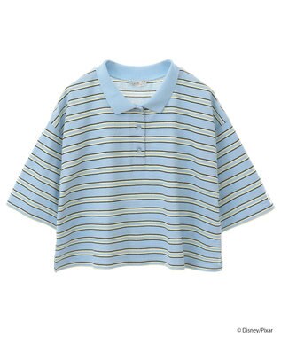 earth music&ecology Ｆｉｎｄｉｎｇ　Ｎｅｍｏ／ボーダーポロシャツ Light Blue