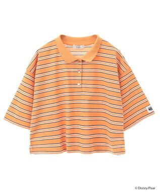 earth music&ecology Ｆｉｎｄｉｎｇ　Ｎｅｍｏ／ボーダーポロシャツ Orange