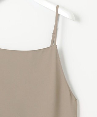 J.PRESS LADIES S 【洗える・UVカット・接触冷感】ストレッチバックサテン キャミワンピース モカ系