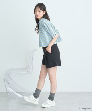 earth music&ecology Ｆｉｎｄｉｎｇ　Ｎｅｍｏ／ボーダーポロシャツ Light Blue