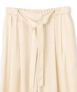 BEIGE， 【洗える・VERY 6月号掲載】PAWPAW / ウエストリボンタックワイドパンツ Meringue