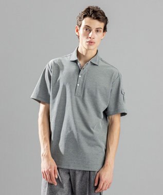 JOSEPH HOMME 【接触冷感】アイスコットンカノコ　ポロ ローズ系