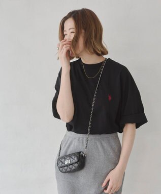 WEGO 【ユニセックス着用ITEM】別注USPOLO　ヘビーウエイトBIGT（S） ブラック