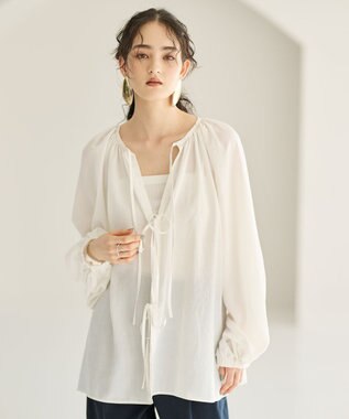 2WAYシアーボレロブラウス