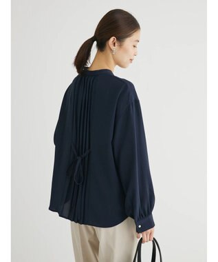 Green Parks ・ＥＬＥＮＣＡＲＥ　ＤＵＥ　バックプリーツブラウス Navy