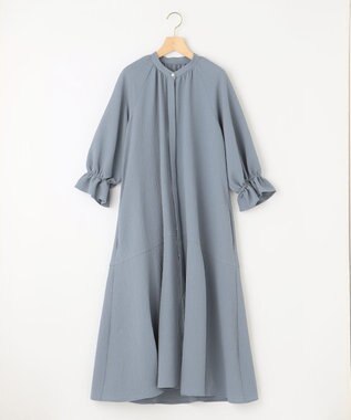 WEB限定】クレープストレッチ シャツワンピース / 組曲 L
