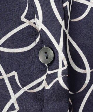 GRACE CONTINENTAL ラインハートケープブラウス ネイビー