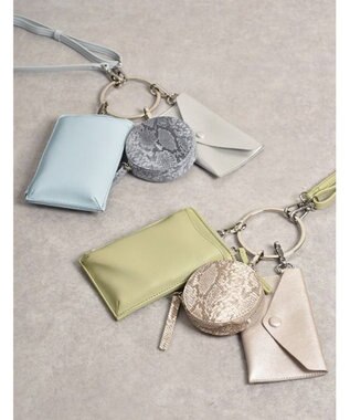 LA BAGAGERIE 【MONICA】3連マルチショルダーバッグ アイスブルー