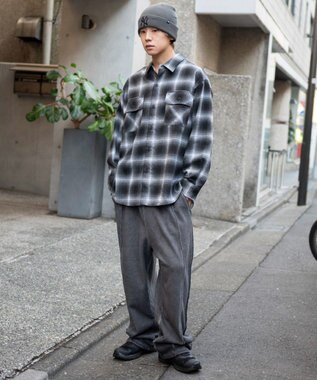 WEGO 【ユニセックス着用ITEM/ウエストゴム】スウィッチングスウェットパンツ ブラックその他