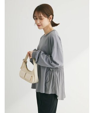 Green Parks ドロストドッキング長袖プルオーバー Gray