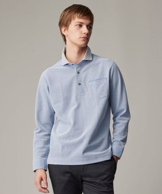 JOSEPH ABBOUD 【25SS・オーガニックコットン使用】ダディ ポロシャツ ブルー系