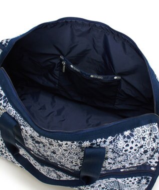 LeSportsac DELUXE LG WEEKENDER/フローラルレースネイビー フローラルレースネイビー