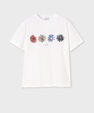 Paul Smith マルチ フローラル プリント 半袖Tシャツ ホワイト