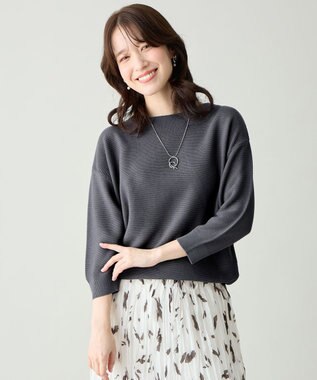 ANY L アクリルガーターニット