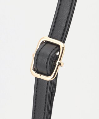 ANY マジカルライト縦型ショルダーバッグ ブラック