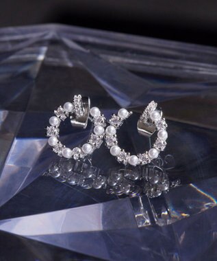 Tiaclasse 【金属アレルギー対応】ストーンサークルピアス シルバー