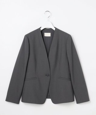 ANY SIS L 【WEB・一部店舗限定】ウーステッドエステル カラーレスジャケット