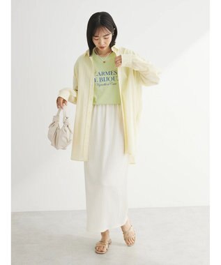 Green Parks 両面ロゴツアーボックスＴシャツ Lime Green