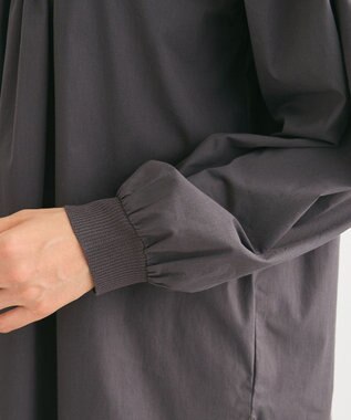 Green Parks ミニケーブルドッキングニットチュニック Charcoal Gray