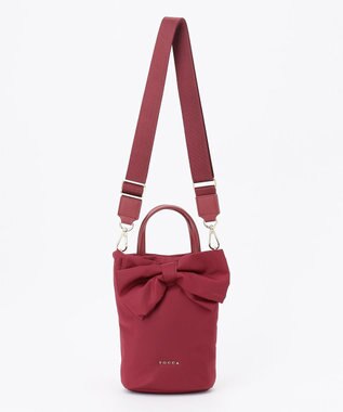 TOCCA 【泉里香さん着用】RIBBON KNOT NYLON MULTI BAG ナイロンマルチバッグ レッド系