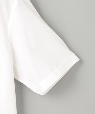 GOTAIRIKU 春夏向け【形態安定】SUMMERPREMIUMPLEATS_スナップダウンカラー 半袖ドレスシャツ(26年モデル) 織柄ドビーストライプ