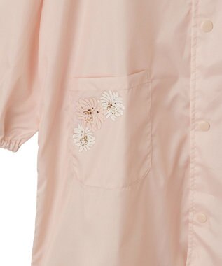 MOONBAT 【ジュニアリュック対応】ポールアンドジョー ポーチ付きキッズレインコート ピーチ