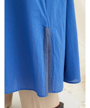 CRAFT STANDARD BOUTIQUE ★インドコットン　ボタニカル刺繍ワンピース Blue