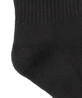 WEGO メタルリボンクルーソックス ブラック