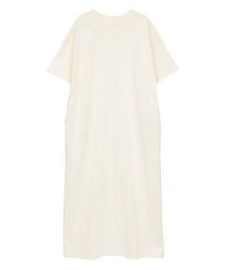 CRAFT STANDARD BOUTIQUE ビッグシルエット5分袖ワンピース Ivory