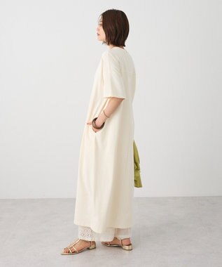 CRAFT STANDARD BOUTIQUE ビッグシルエット5分袖ワンピース Ivory