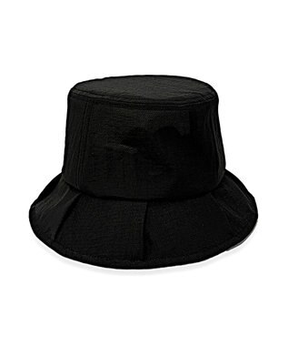 林八百吉商店 un chapeau　フリルハット ブラック