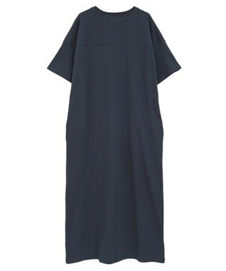 CRAFT STANDARD BOUTIQUE ビッグシルエット5分袖ワンピース Navy