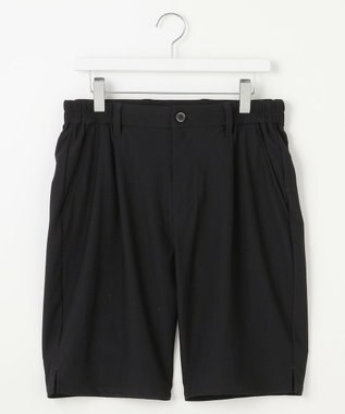 23区GOLF 【MEN】機能に優れた新素材「AIR TOOL」ワンタックショートパンツ ブラック系