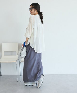 CRAFT STANDARD BOUTIQUE ヴィンテージボイルタックフレアシャツ Off White