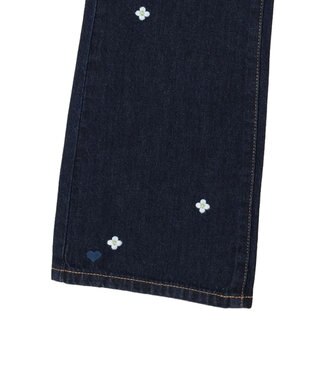 Green Parks ・Ｄｏｕｂｌｅ　Ｆｌａｇｓ　ハナ＆ハート　刺繍デニムパンツ One Wash