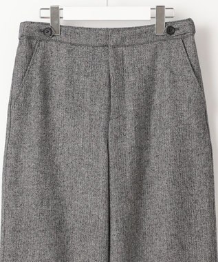 J.PRESS LADIES クラシカルツイード＆ヘリンボン セミワイド パンツ ブラック系5