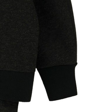 YECCA VECCA ニット切替メルトンVネックカーディガン Charcoal Gray