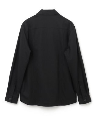 JOSEPH HOMME スムースサテンストレッチ　CPOシャツ ブラック系
