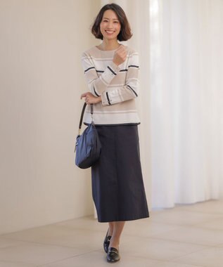 J.PRESS LADIES 【新色登場！・WEB限定カラーあり・2way】ナイロン ショルダー バッグ ネイビー系