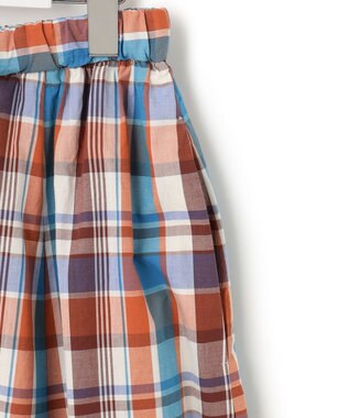 J.PRESS YORK STREET 【WOMEN】チェックフレアスカート ホワイト系3