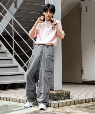 WEGO マルチポケットワイドカーゴパンツ スミクロ