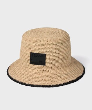 Paul Smith クロップドロゴ ラフィア バケットハット